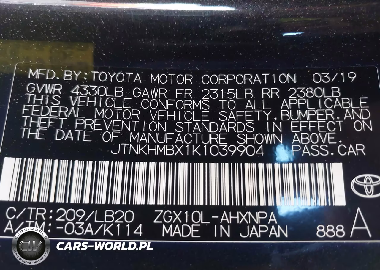 2019 Toyota C-Hr Limited VIN:JTNKHMBX1K1039904 - 9