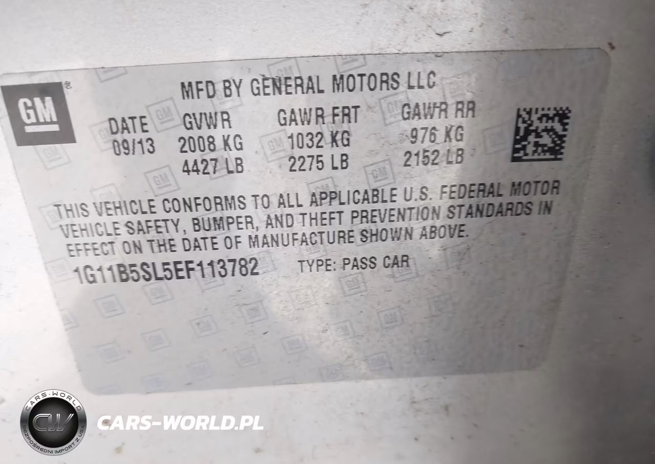 2014 Chevrolet Malibu 1Ls VIN:1G11B5SL5EF113782 - 9