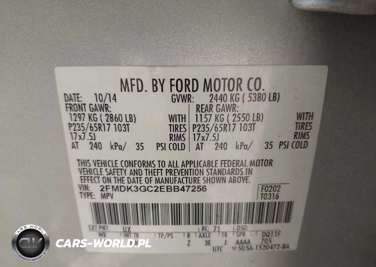 2014 Ford Edge Se VIN:2FMDK3GC2EBB47256 - 9