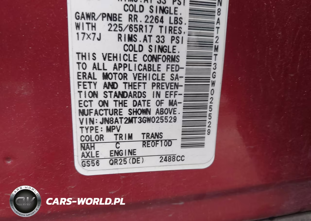 2016 Nissan Rogue S VIN:JN8AT2MT3GW025529 - 9