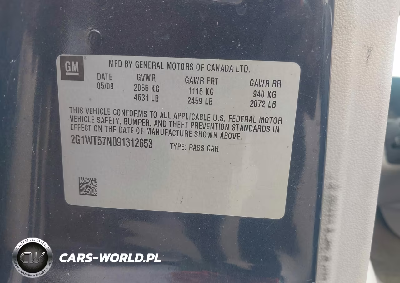 2009 Chevrolet Impala Lt VIN:2G1WT57N091312653 - 9