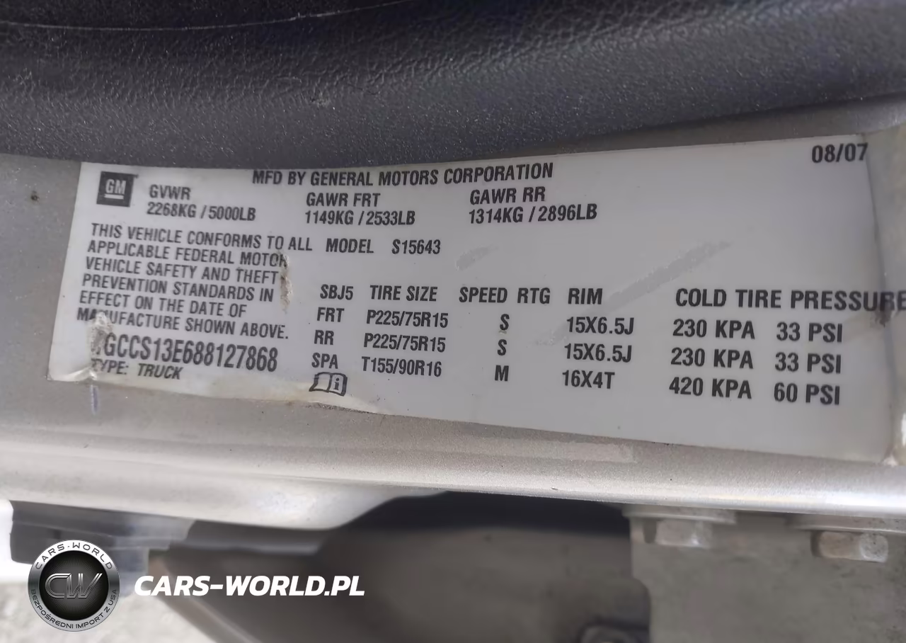 2008 Chevrolet Colorado Lt VIN:1GCCS13E688127868 - 9
