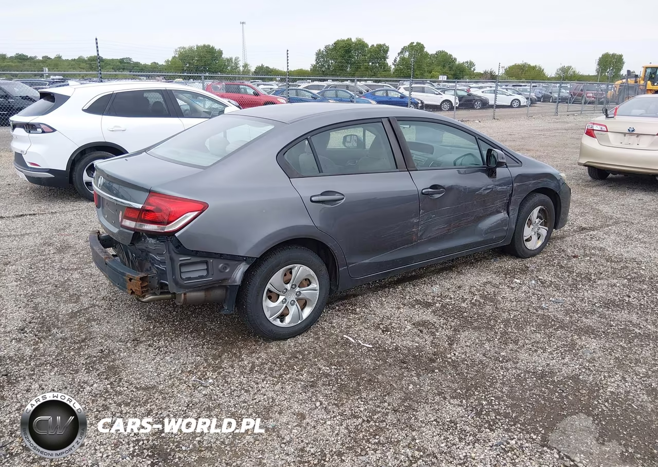 2013 Honda Civic Lx VIN:19XFB2F59DE073545 - 4
