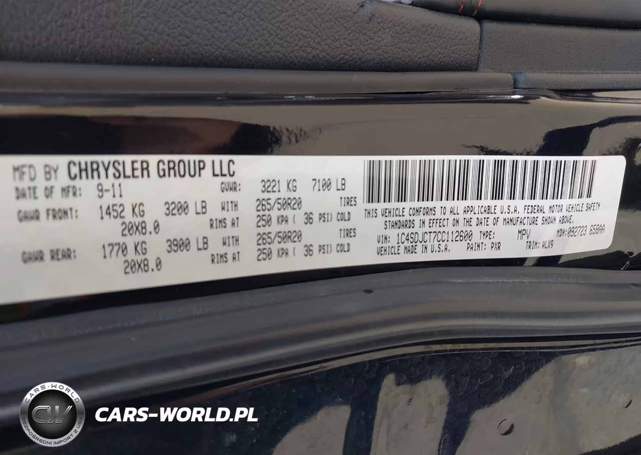 2012 Dodge Durango R-T VIN:1C4SDJCT7CC112600 - 9
