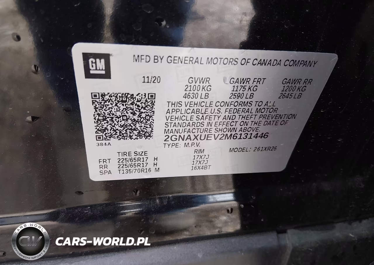 2021 Chevrolet Equinox Awd Lt VIN:2GNAXUEV2M6131446 - 9