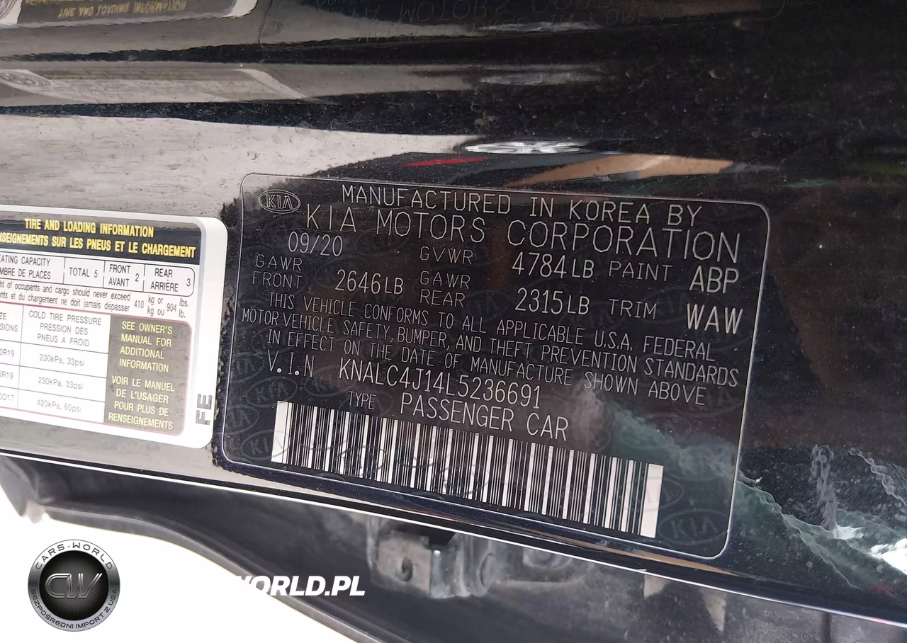 2020 Kia Cadenza Limited VIN:KNALC4J14L5236691 - 9