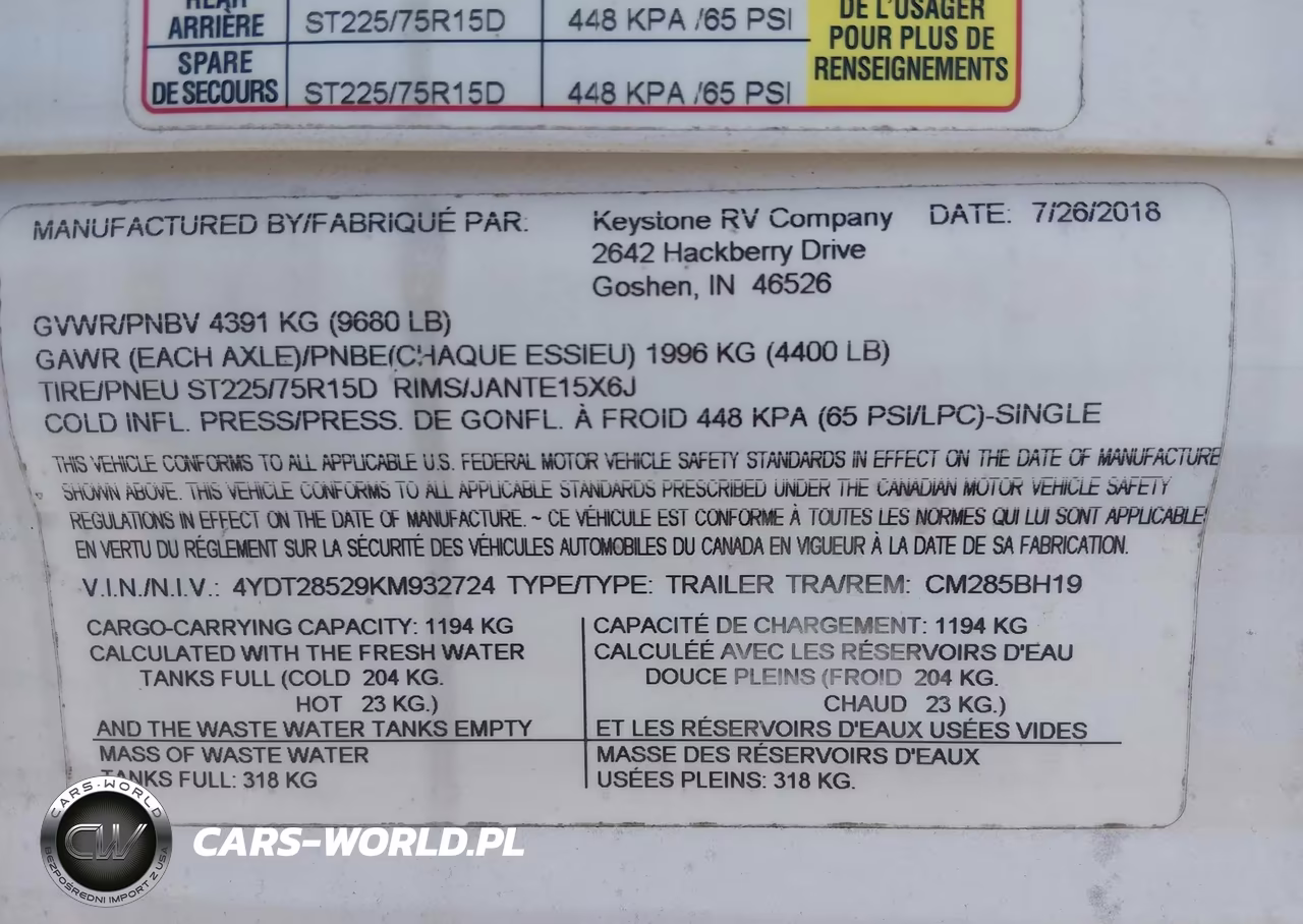 2019 Coleman Other VIN:4YDT28529KM932724 - 9