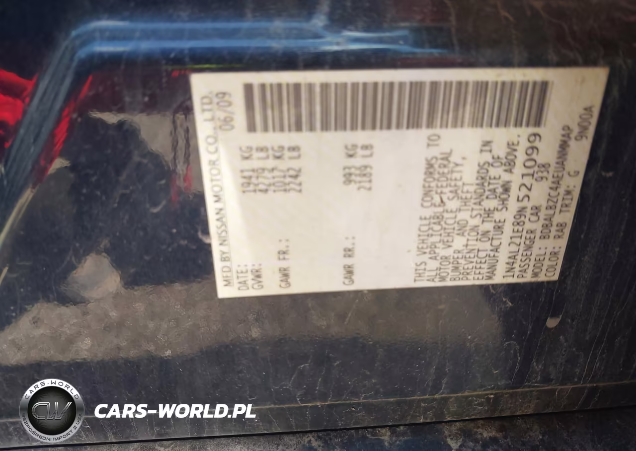 2009 Nissan Altima 2.5 S VIN:1N4AL21E89N521099 - 9