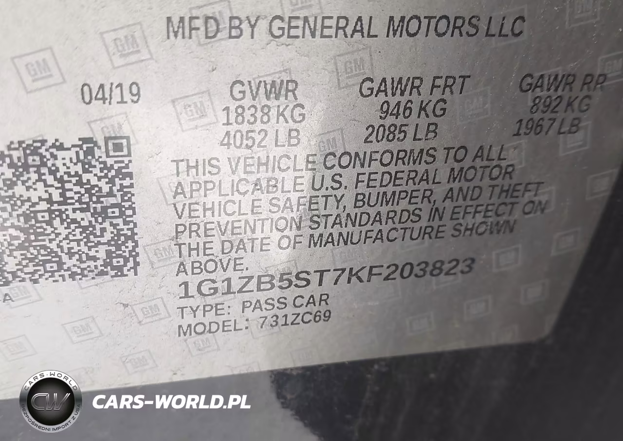 2019 Chevrolet Malibu 1Ls VIN:1G1ZB5ST7KF203823 - 9