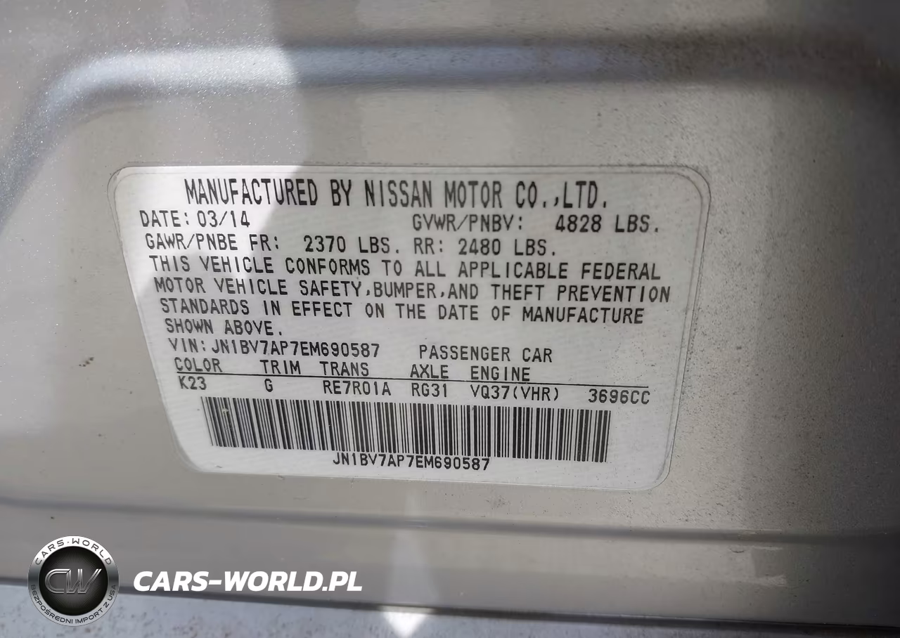2014 Infiniti Q50 Premium VIN:JN1BV7AP7EM690587 - 9