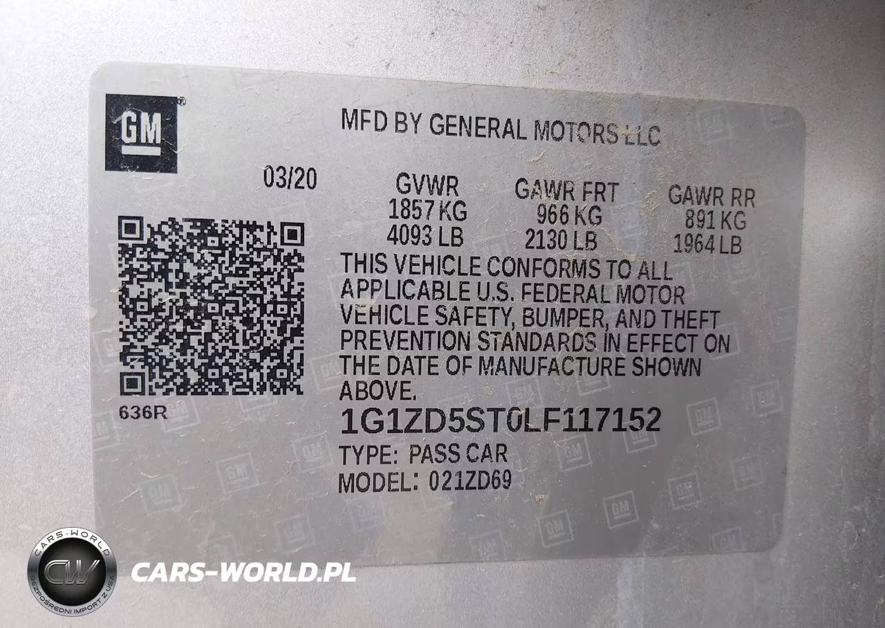 2020 Chevrolet Malibu Fwd Lt VIN:1G1ZD5ST0LF117152 - 9