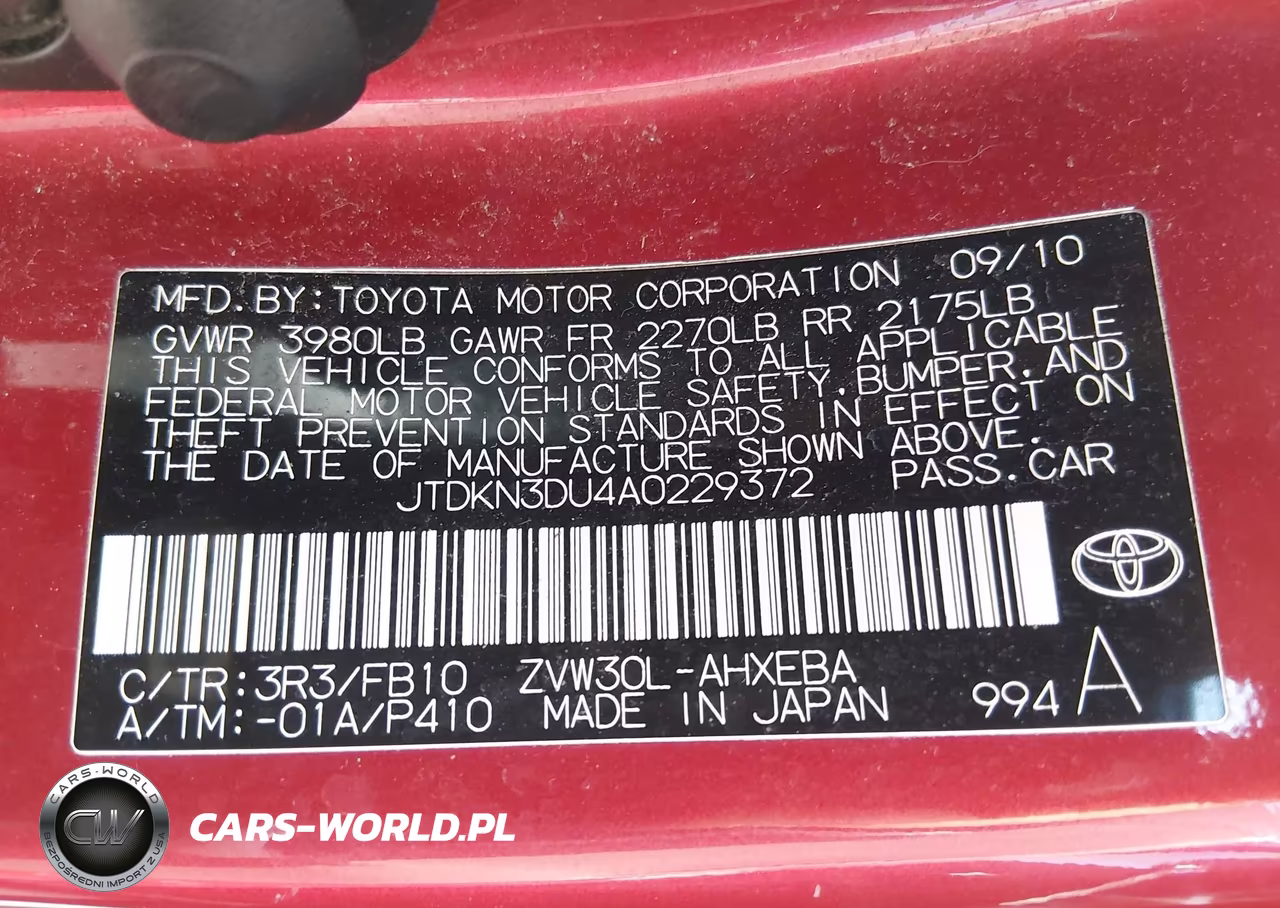 2010 Toyota Prius Iii VIN:JTDKN3DU4A0229372 - 9