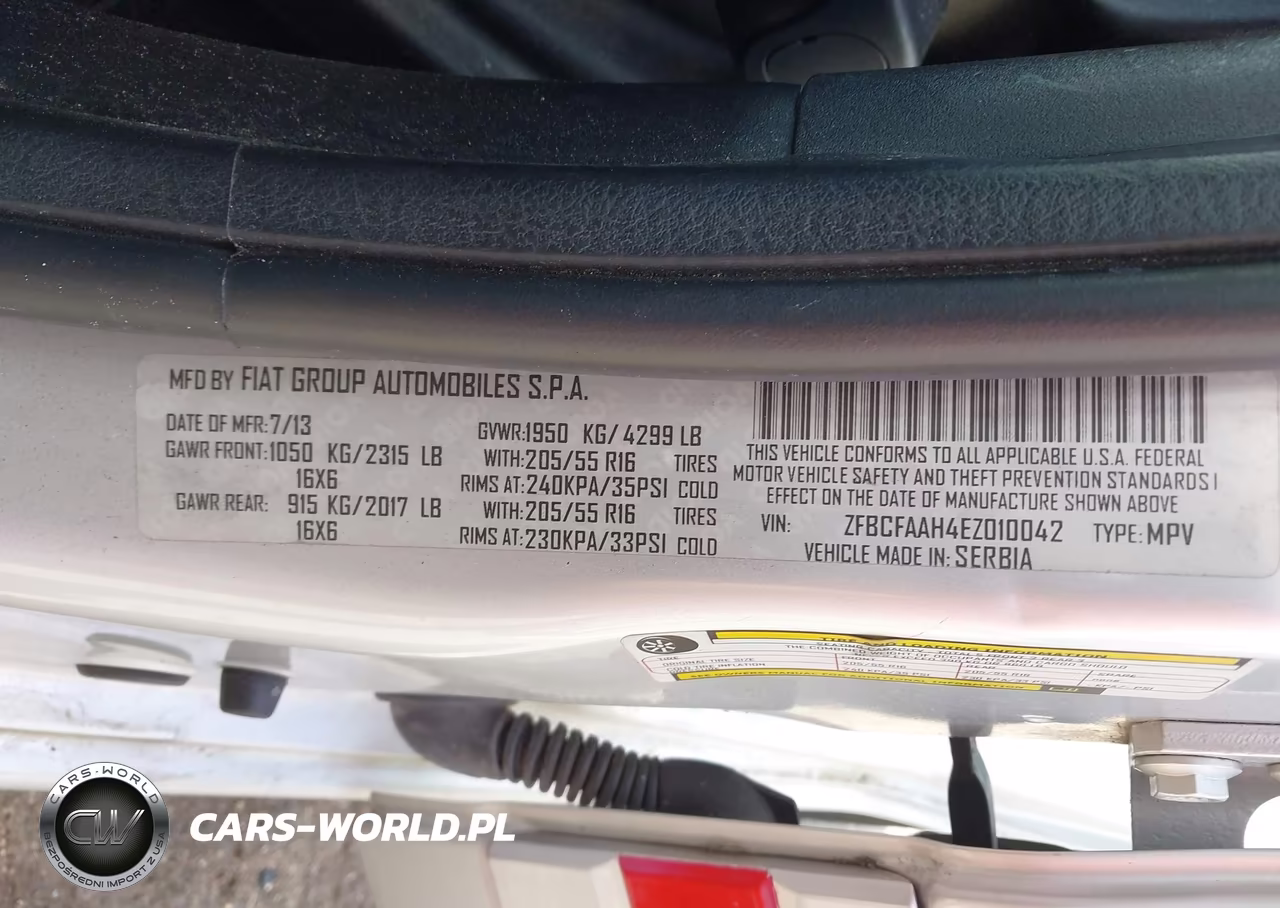 2014 Fiat 500L Pop VIN:ZFBCFAAH4EZ010042 - 9