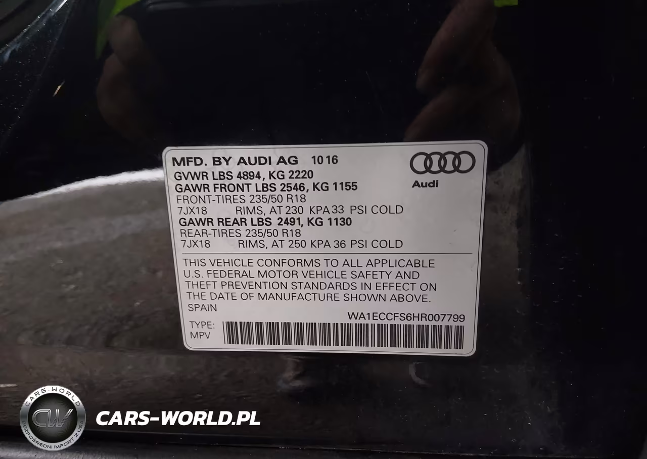 2017 Audi Q3 2.0T Premium VIN:WA1ECCFS6HR007799 - 9