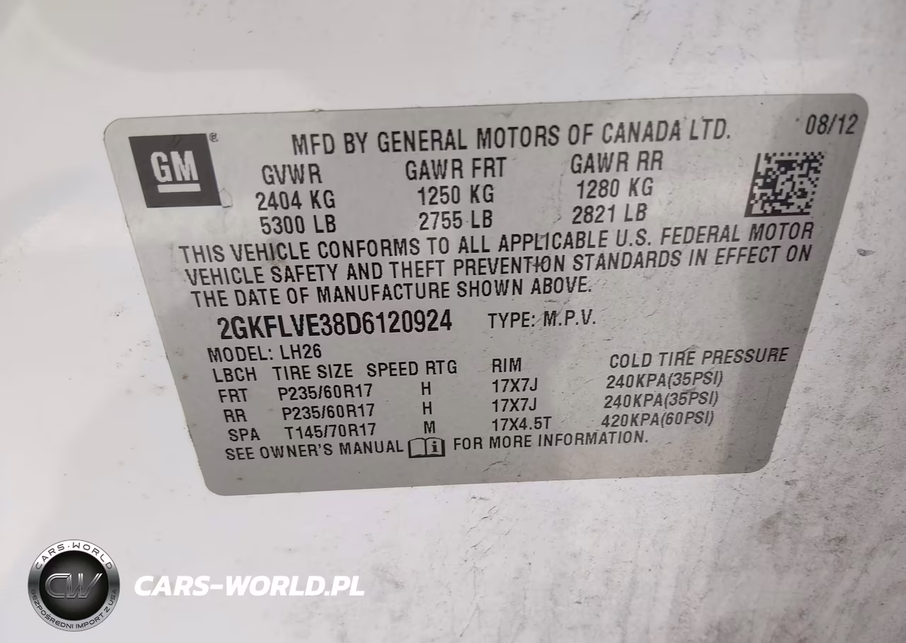 2013 GMC Terrain Slt-1 VIN:2GKFLVE38D6120924 - 9