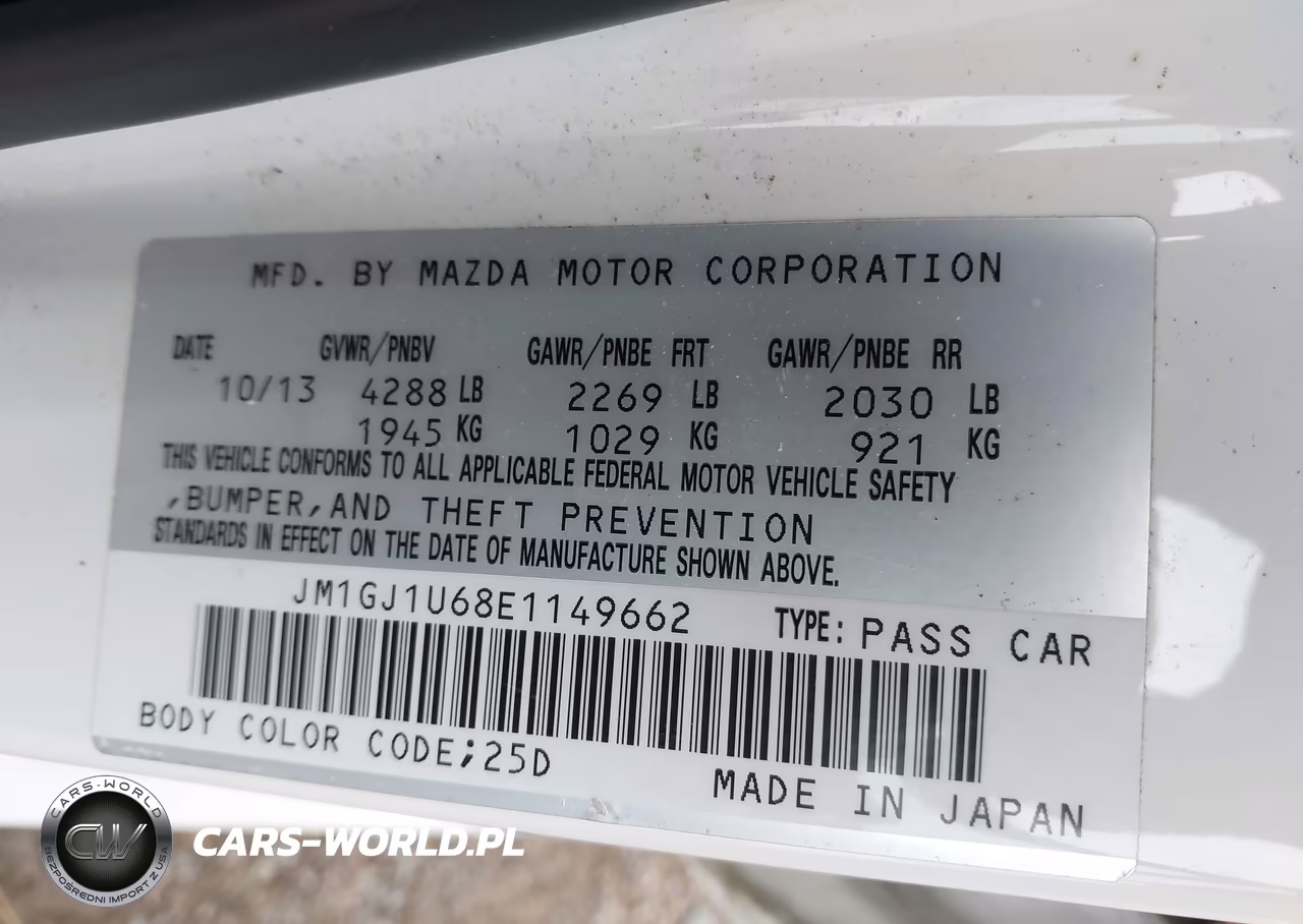 2014 Mazda Mazda6 I Sport VIN:JM1GJ1U68E1149662 - 9