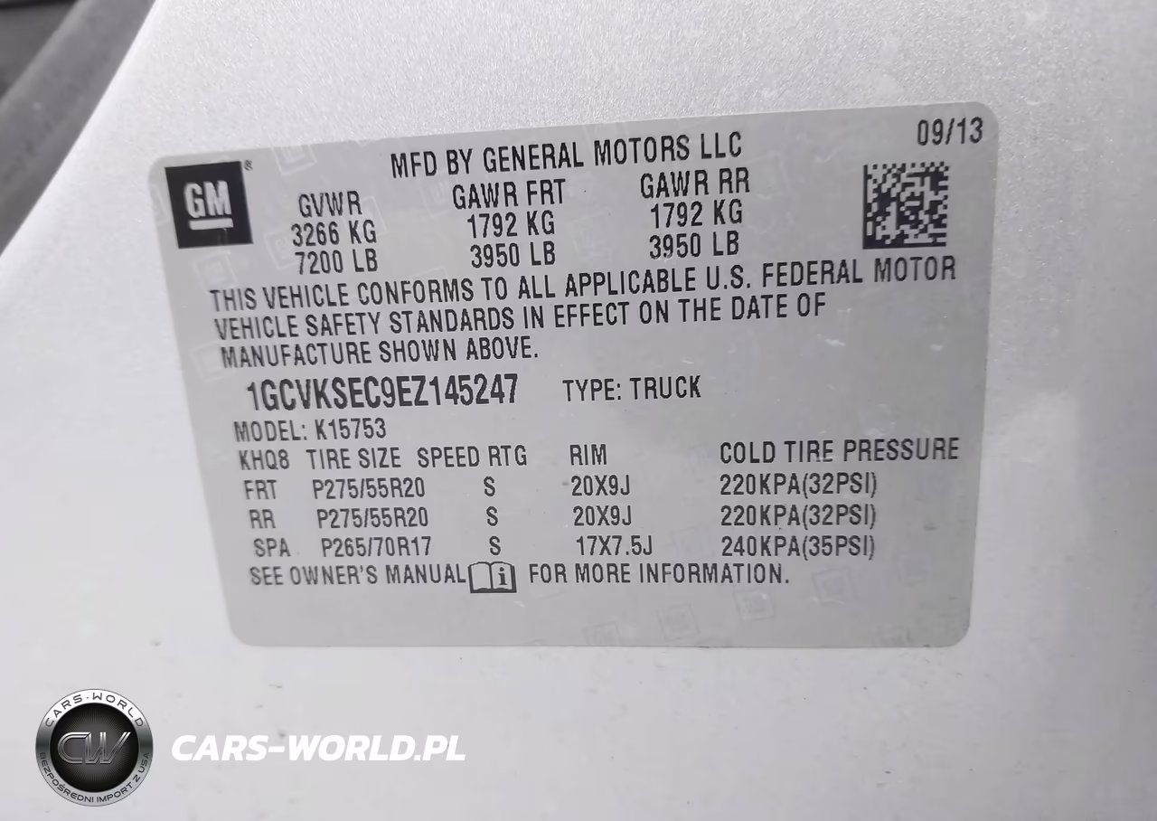 2014 Chevrolet Silverado 1500 2Lz VIN:1GCVKSEC9EZ145247 - 9