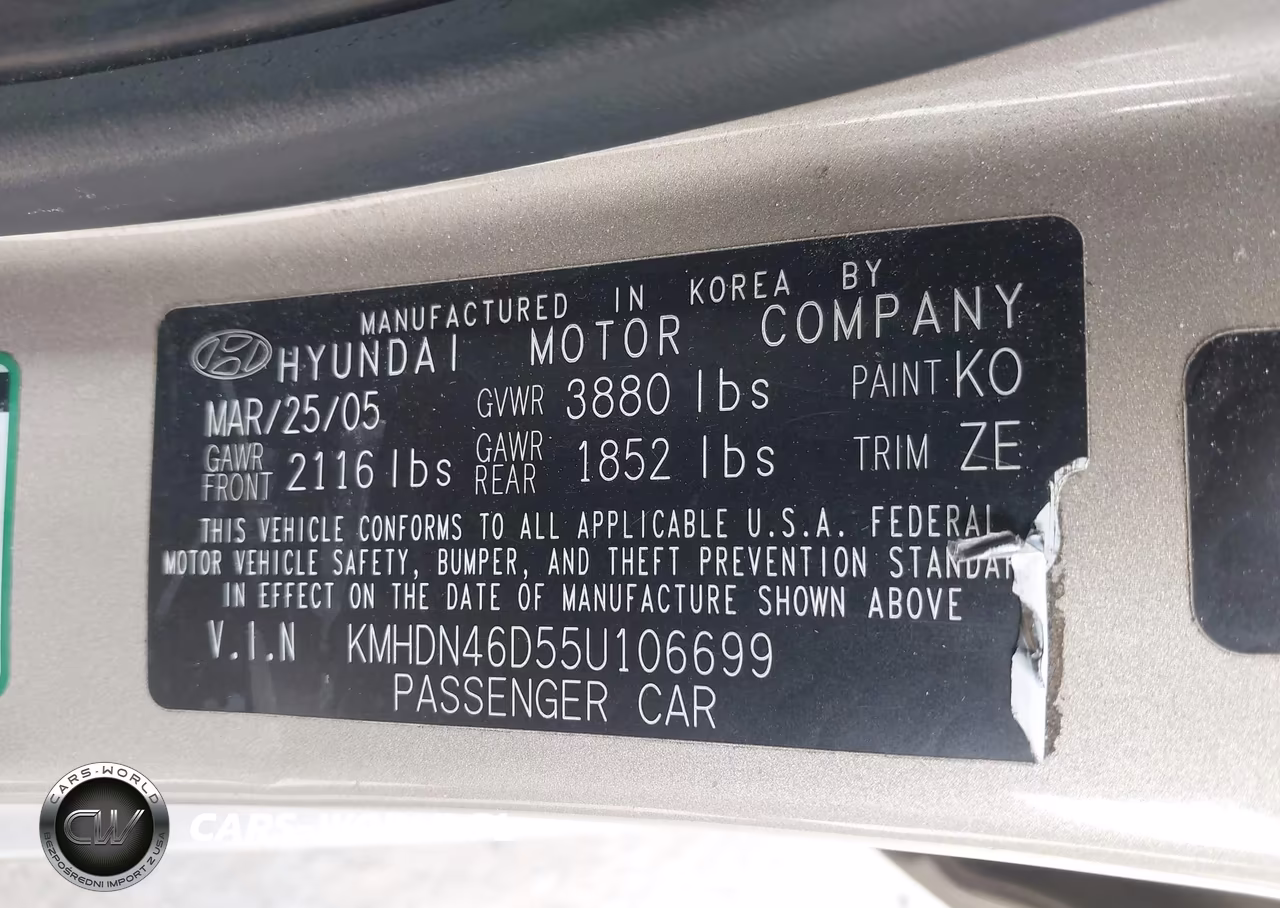 2005 Hyundai Elantra Gls-Gt VIN:KMHDN46D55U106699 - 9