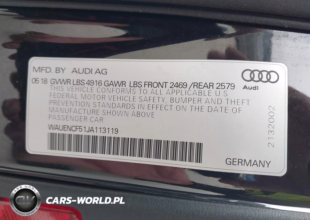 2018 Audi A5 2.0T Premium VIN:WAUENCF51JA113119 - 9