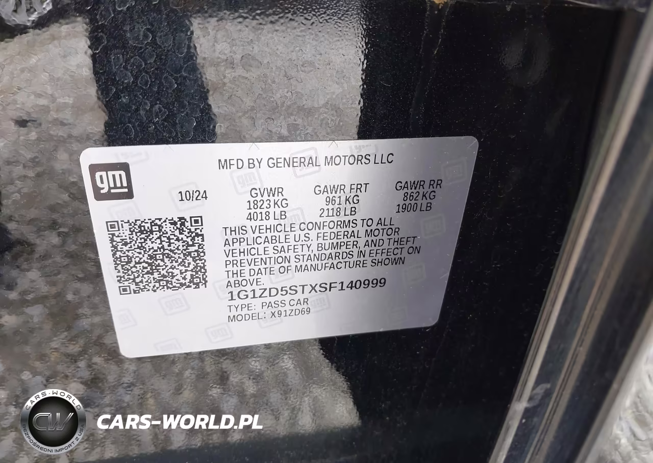 2025 Chevrolet Malibu Fwd 1Lt VIN:1G1ZD5STXSF140999 - 9