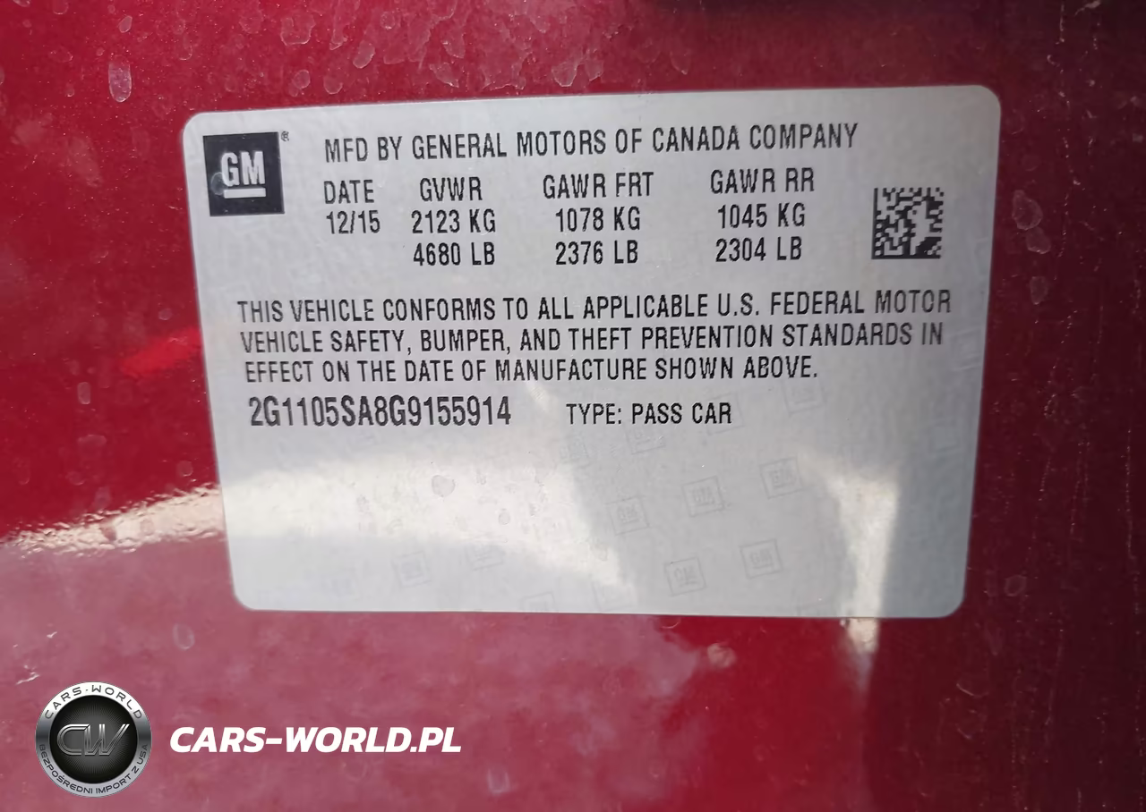 2016 Chevrolet Impala 1Lt VIN:2G1105SA8G9155914 - 9