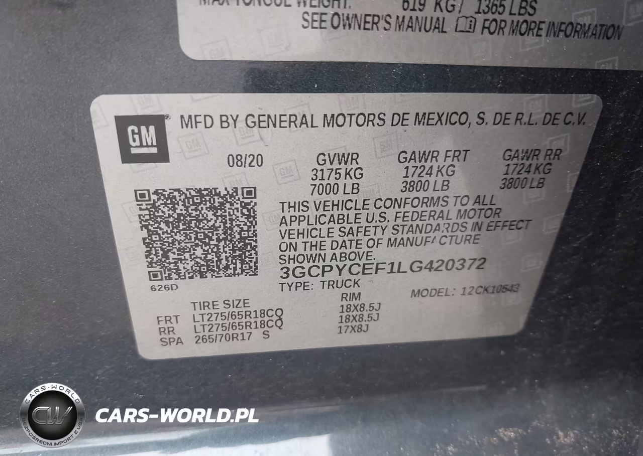 2020 Chevrolet Silverado 1500 4Wd Short Bed Custom Trail Boss VIN:3GCPYCEF1LG420372 - 9