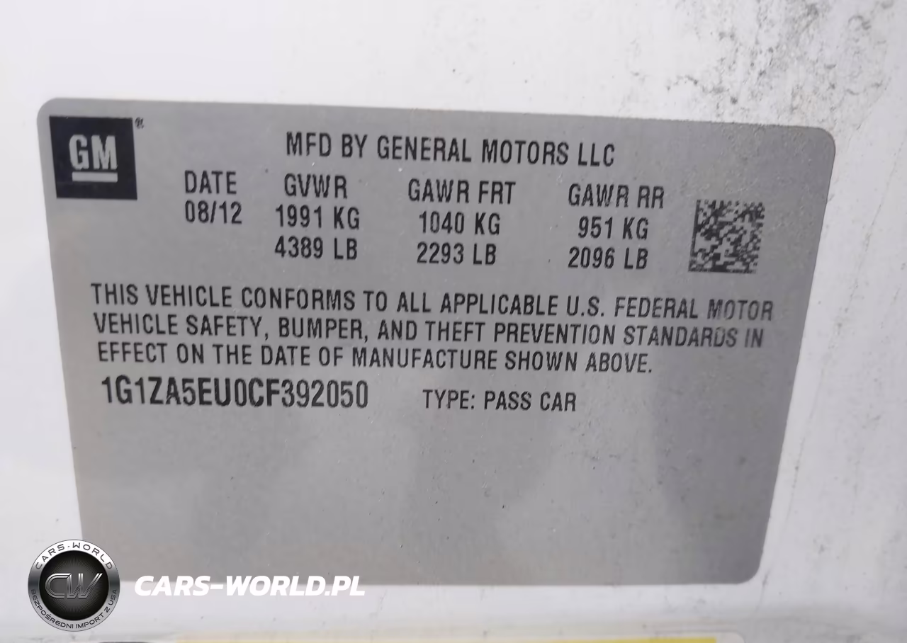 2012 Chevrolet Malibu Ls VIN:1G1ZA5EU0CF392050 - 9