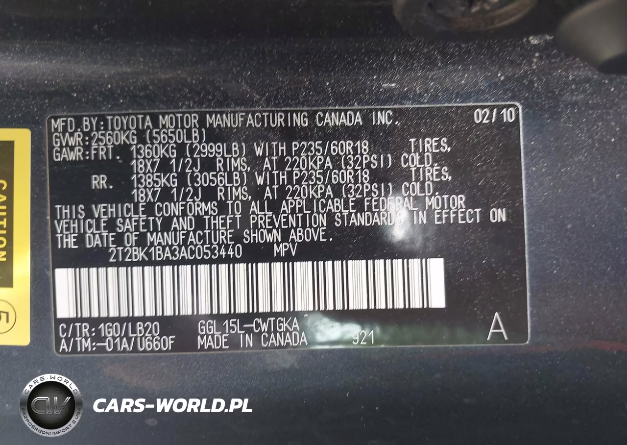 2010 Lexus Rx 350 VIN:2T2BK1BA3AC053440 - 9