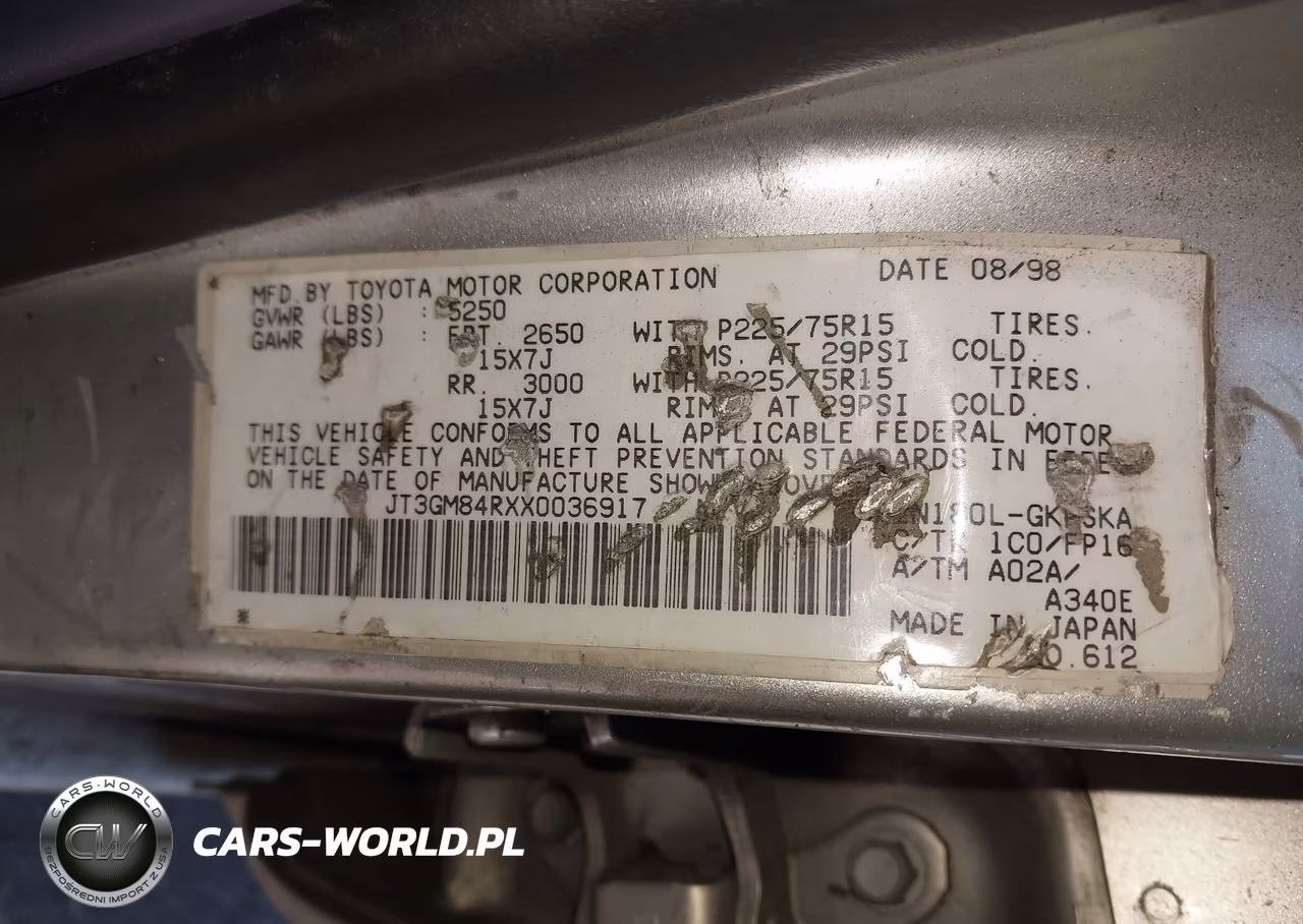 1999 Toyota 4Runner VIN:JT3GM84RXX0036917 - 9
