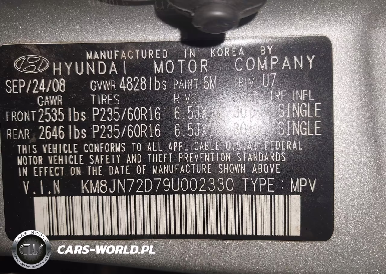 2009 Hyundai Tucson Se VIN:KM8JN72D79U002330 - 9
