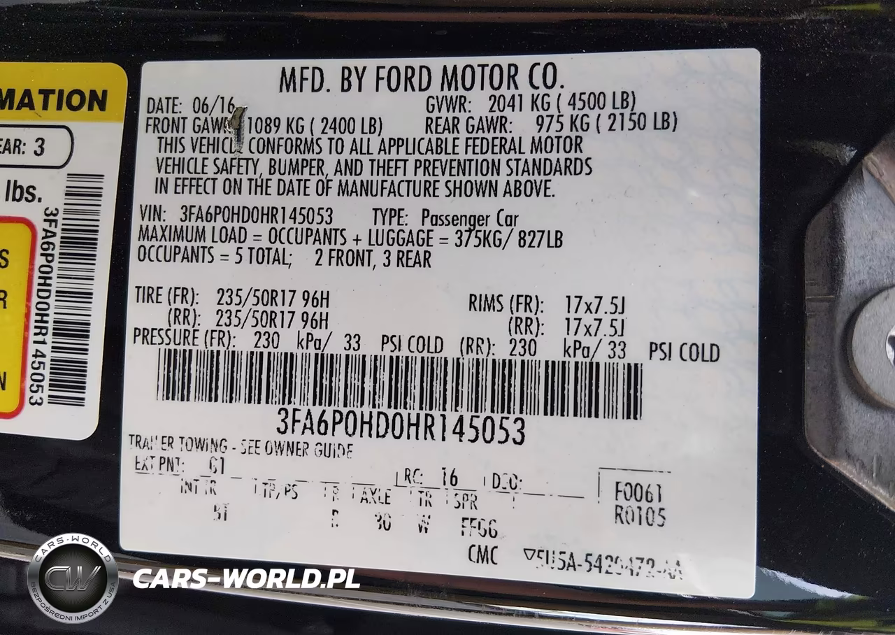 2017 Ford Fusion Se VIN:3FA6P0HD0HR145053 - 9