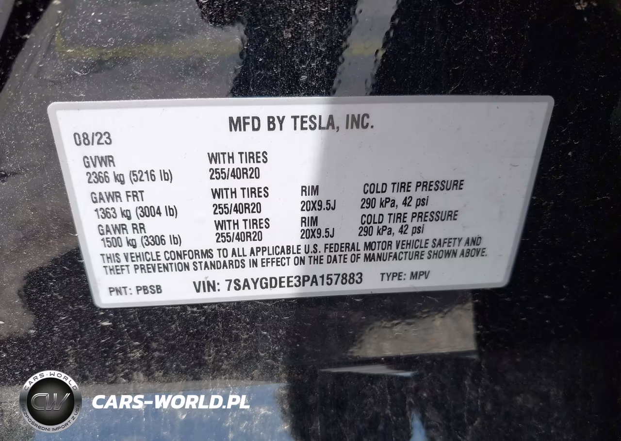 2023 Tesla Model Y Awd-Long Range Dual Motor All-Wheel Drive VIN:7SAYGDEE3PA157883 - 9