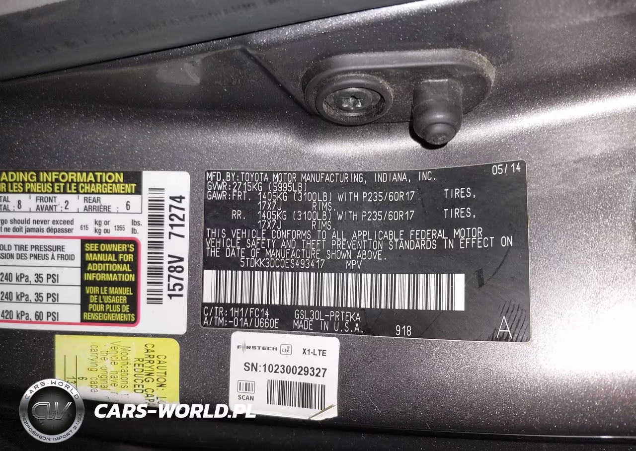 2014 Toyota Sienna Le V6 8 Passenger VIN:5TDKK3DC0ES493417 - 9