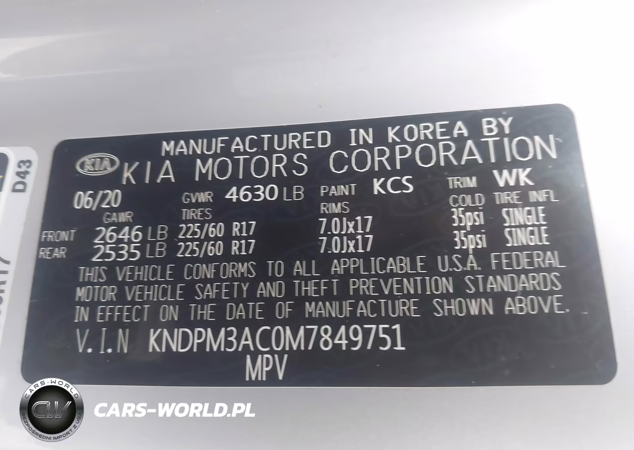2021 Kia Sportage Lx VIN:KNDPM3AC0M7849751 - 9