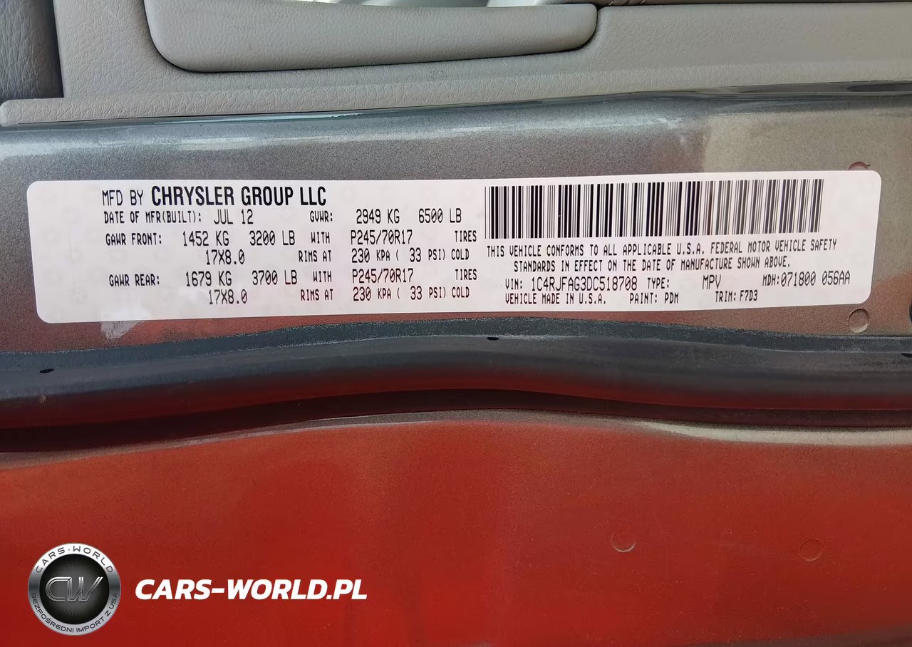 2013 Jeep Grand Cherokee Laredo VIN:1C4RJFAG3DC518708 - 9