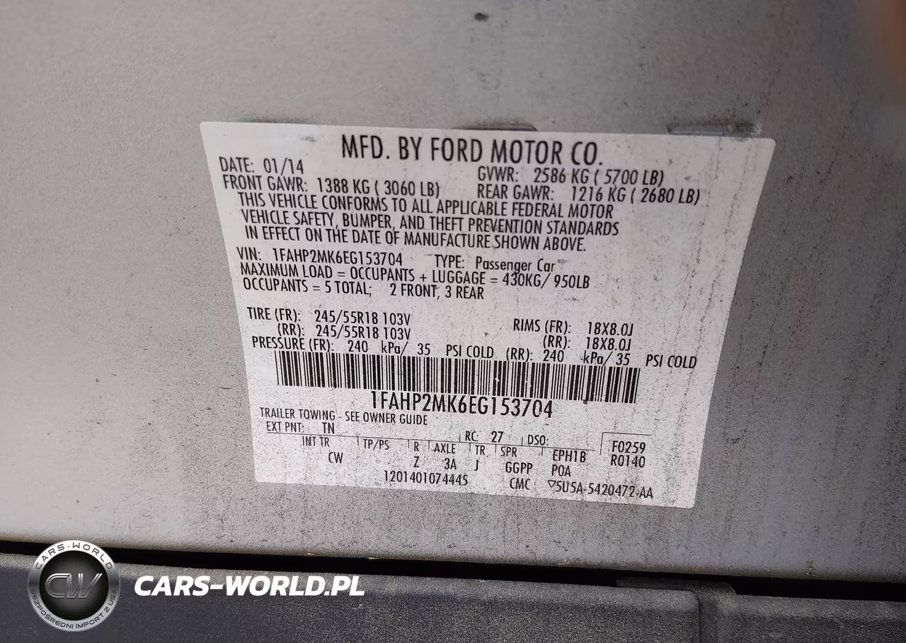 2014 Ford Police Interceptor VIN:1FAHP2MK6EG153704 - 9