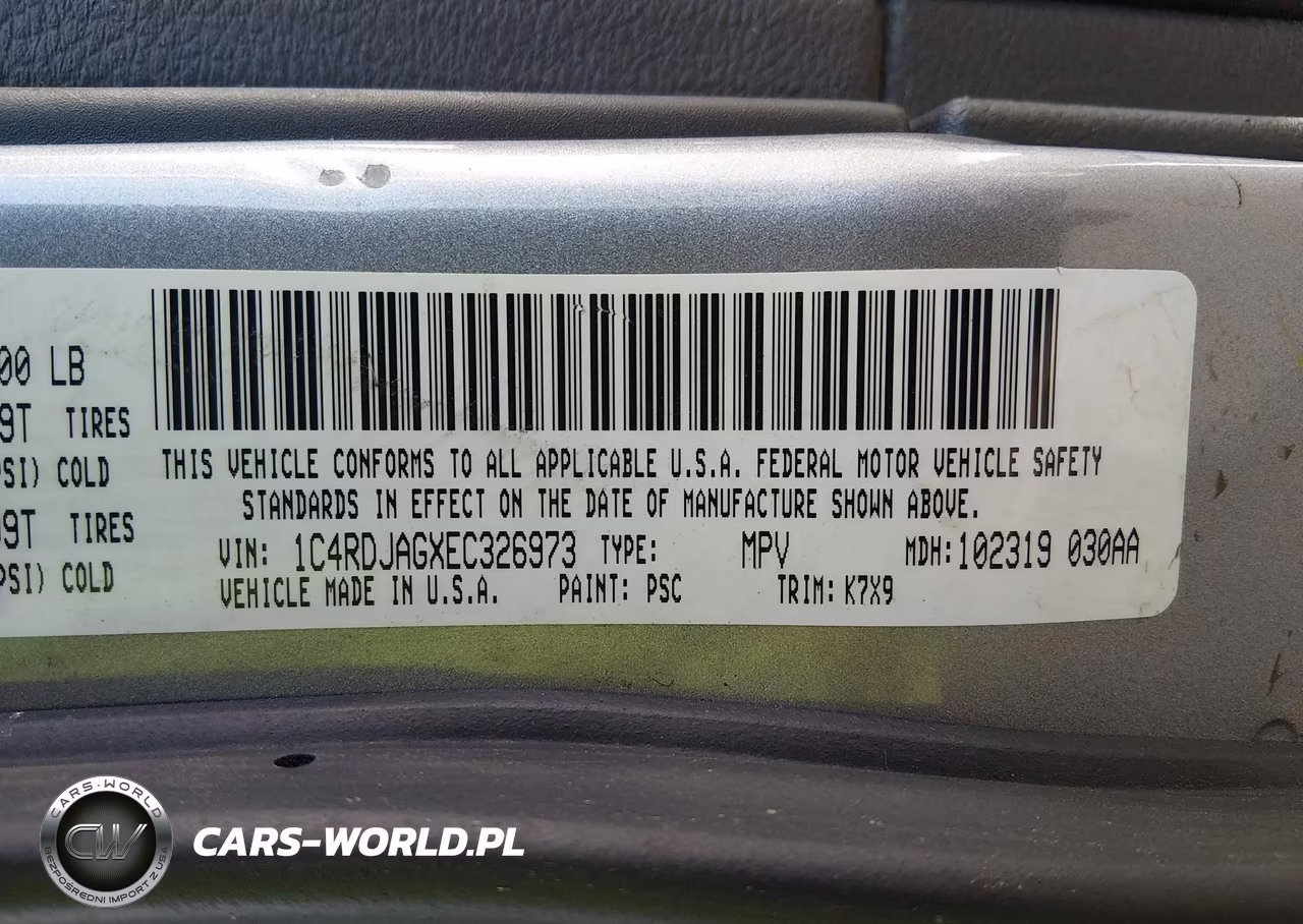 2014 Dodge Durango Sxt VIN:1C4RDJAGXEC326973 - 9
