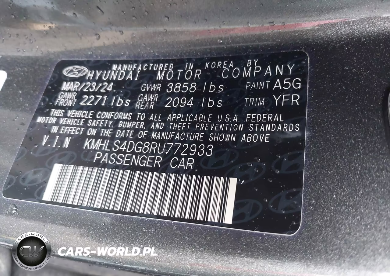 2024 Hyundai Elantra Sel VIN:KMHLS4DG8RU772933 - 9