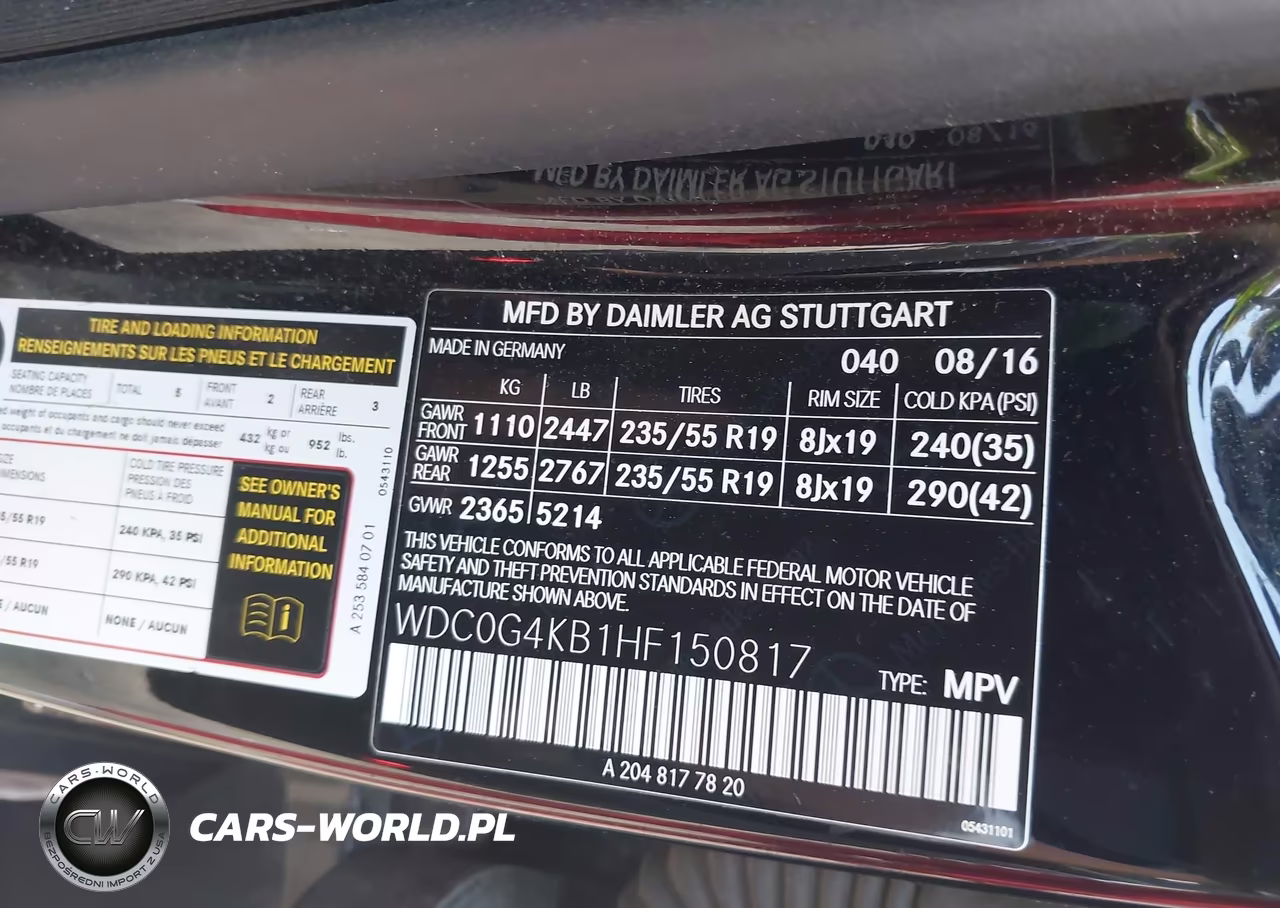 2017 Mercedes-Benz Glc 300 4Matic VIN:WDC0G4KB1HF150817 - 9