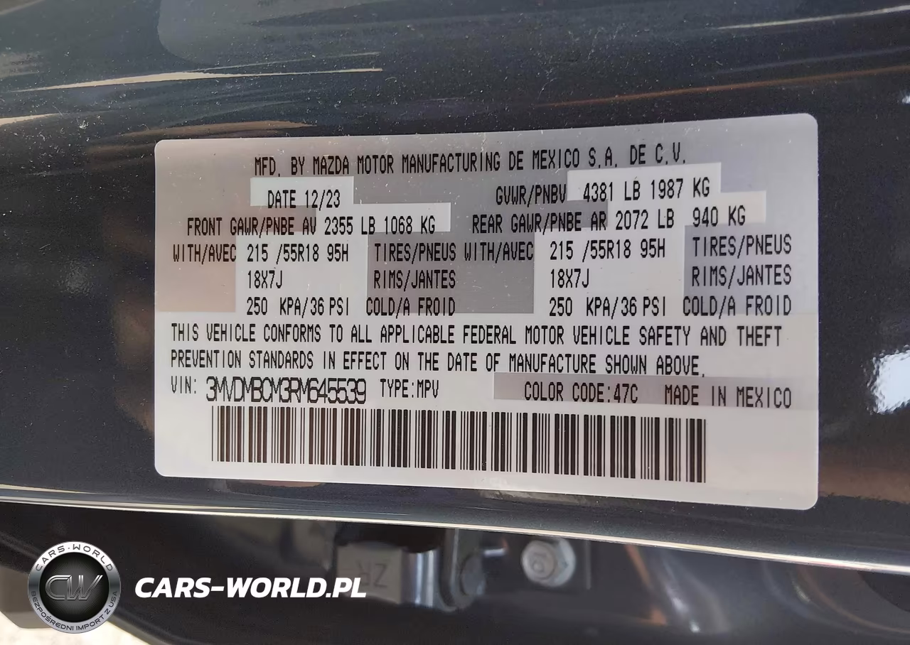 2024 Mazda Cx-30 2.5 S Carbon Edition VIN:3MVDMBCM3RM645539 - 9