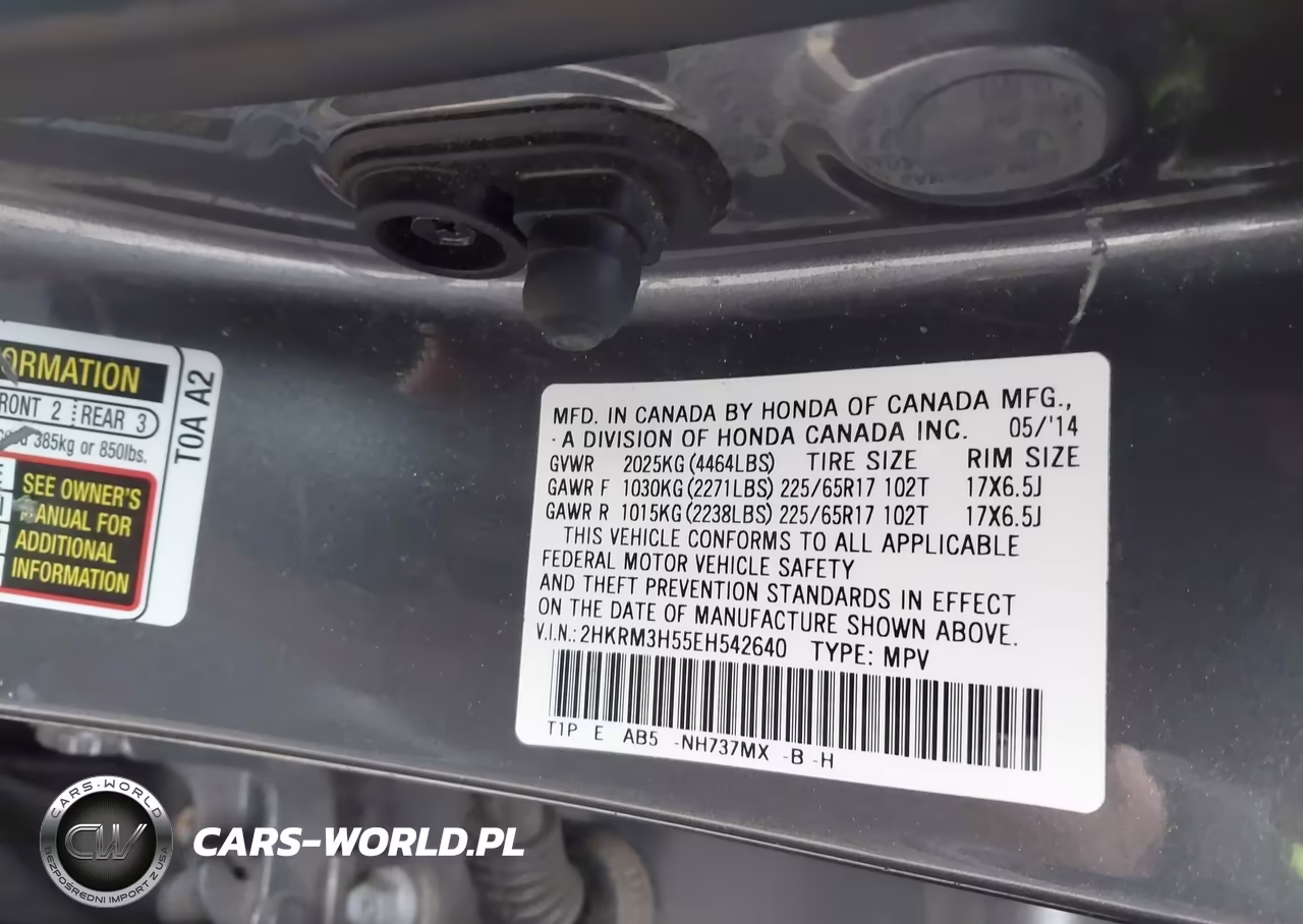 2014 Honda Cr-V Ex VIN:2HKRM3H55EH542640 - 9