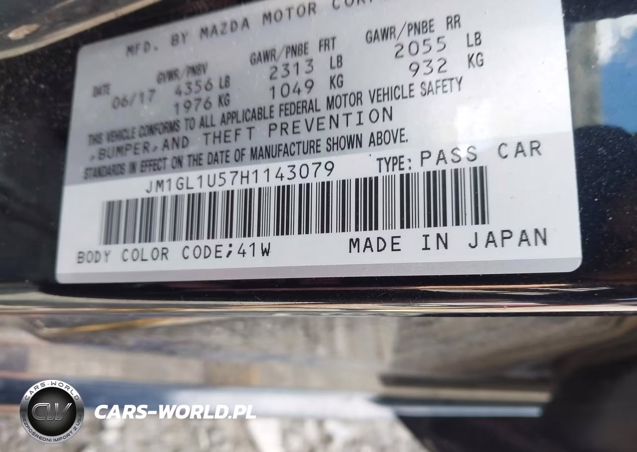 2017 Mazda Mazda6 Sport VIN:JM1GL1U57H1143079 - 9
