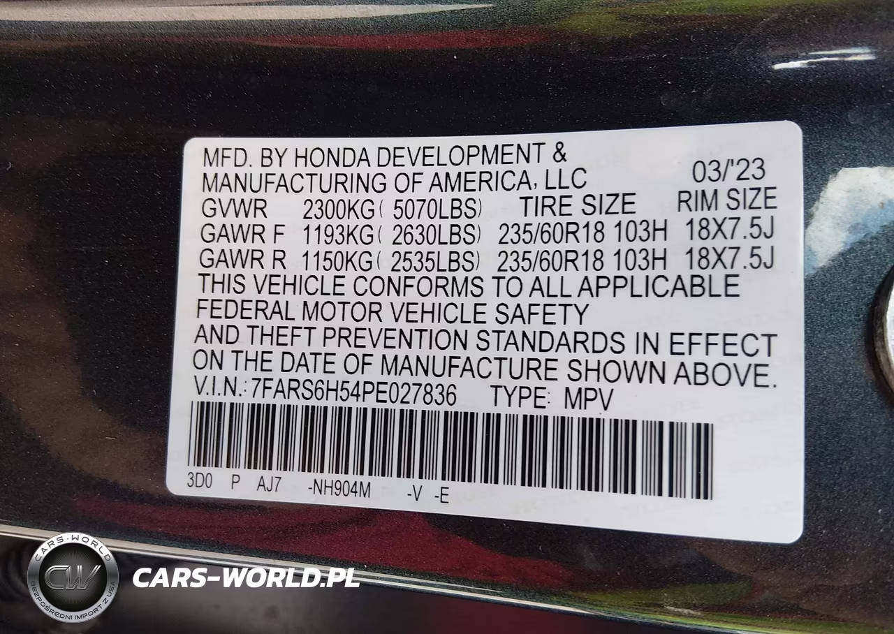 2023 Honda Cr-V Hybrid Sport VIN:7FARS6H54PE027836 - 9