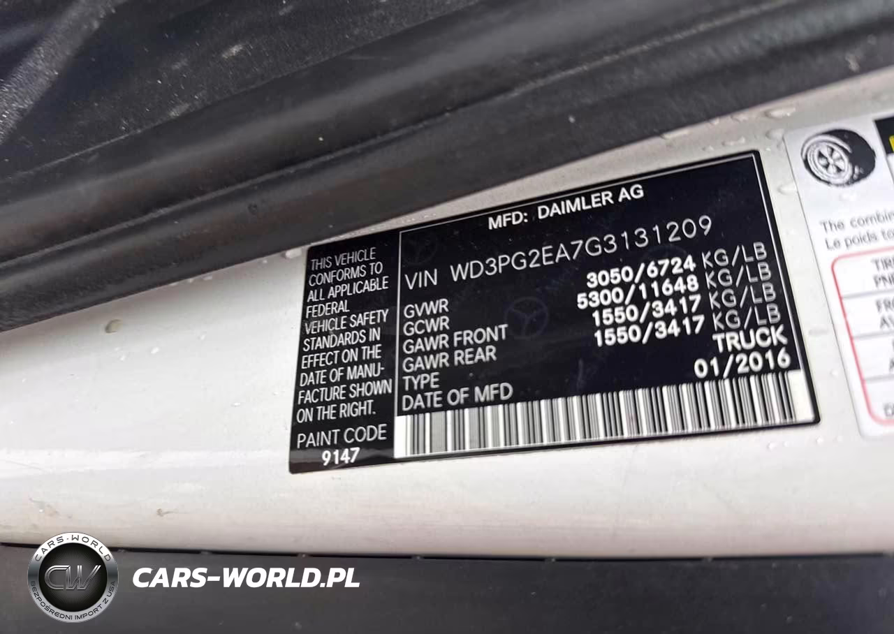 2016 Mercedes-Benz Metris VIN:WD3PG2EA7G3131209 - 9