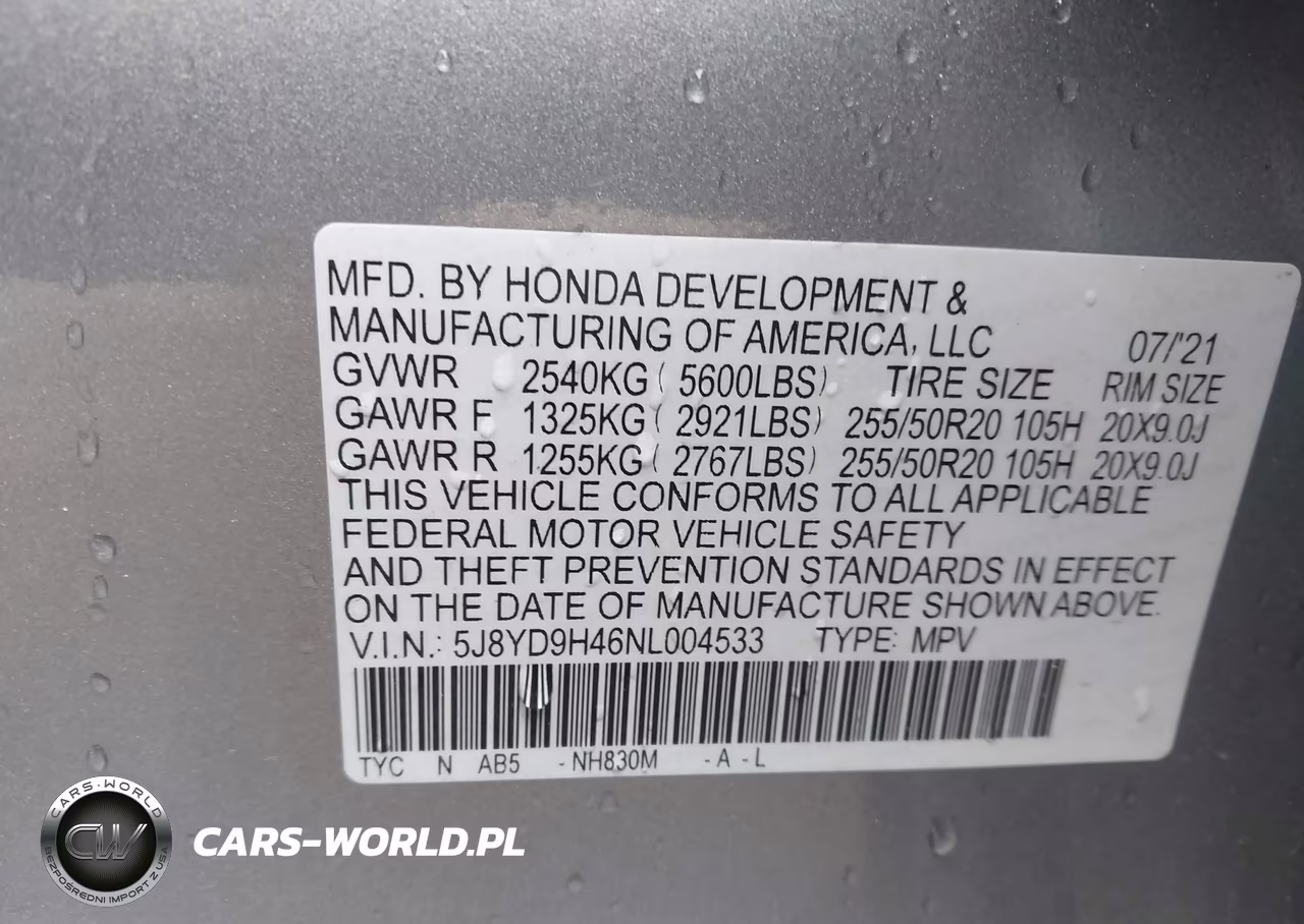 2022 Acura Mdx Technology Package VIN:5J8YD9H46NL004533 - 9