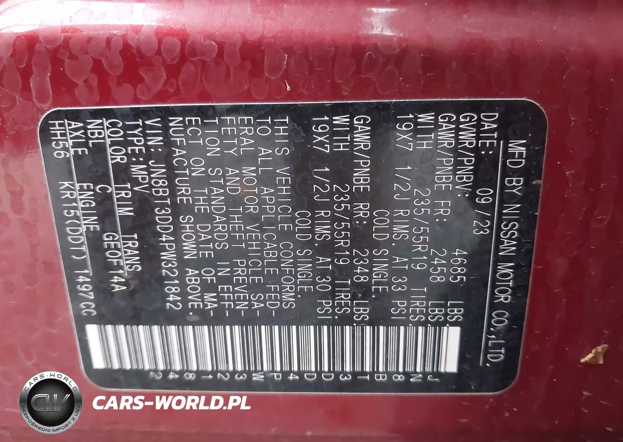 2023 Nissan Rogue Platinum Intelligent Awd VIN:JN8BT3DD4PW321842 - 9