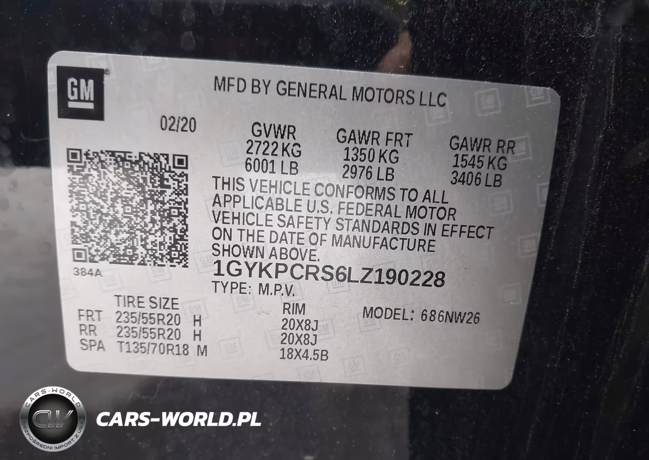 2020 Cadillac Xt6 Fwd Premium Luxury VIN:1GYKPCRS6LZ190228 - 9