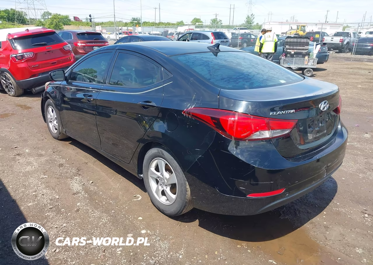 2014 Hyundai Elantra Se VIN:5NPDH4AE7EH539267 - 3