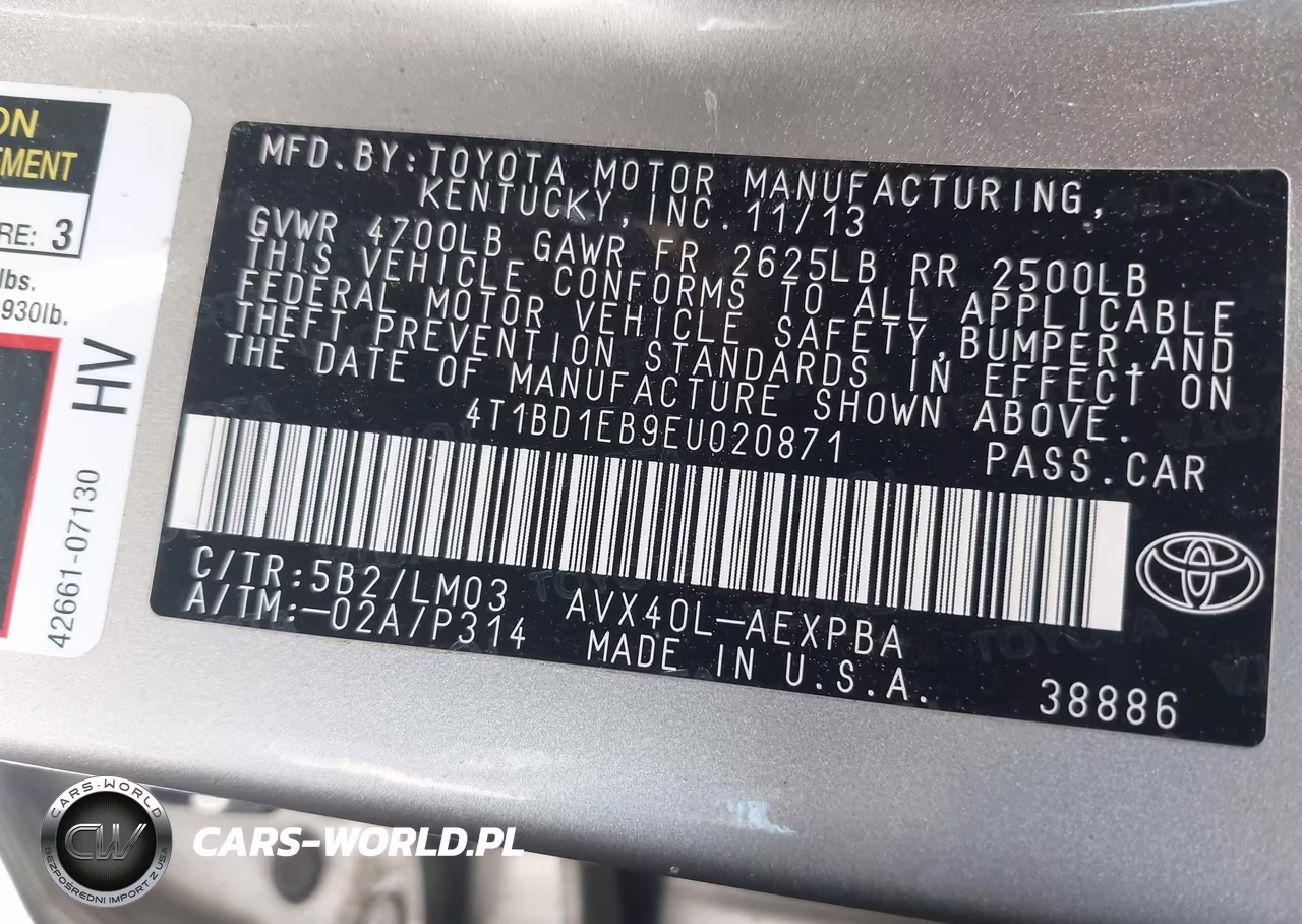 2014 Toyota Avalon Hybrid Limited VIN:4T1BD1EB9EU020871 - 9