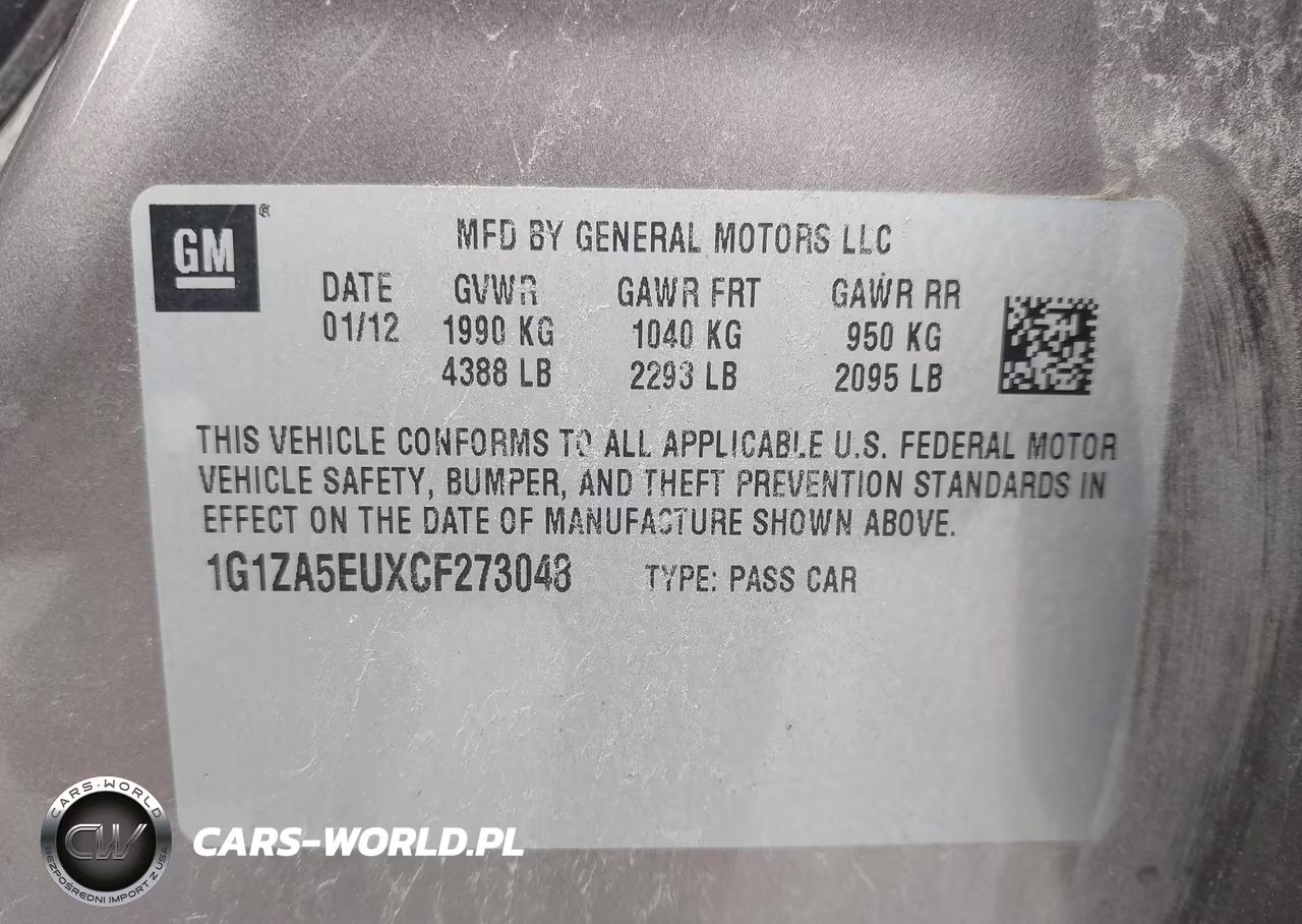 2012 Chevrolet Malibu Ls VIN:1G1ZA5EUXCF273048 - 9